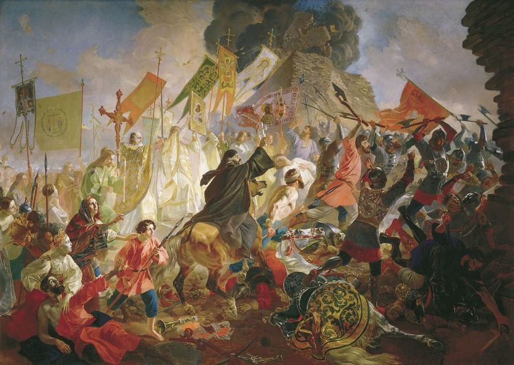 Карл Брюллов. Осада Пскова Баторием. 1843