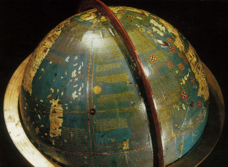 Глобус Мартина Бехайма, Нюрнберг, 1492 год. Источник 