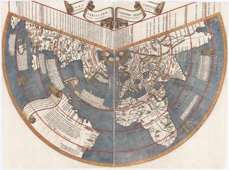 Universalior cogniti obris tabula, Johannes Ruysch, 1507. Источник 
