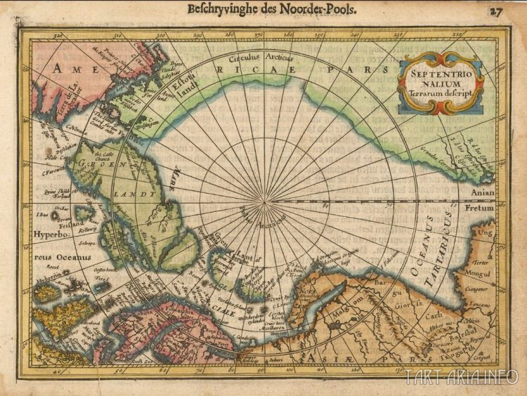 Septentrionalium Terrarum descript, 1628 Источник